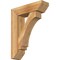 Ekena Millwork Imperial Slat Rough Sawn Bracket w/ Offset Brace, Western Red Cedar, 8"W x 28"D x 36"H BKT0806X28X36IMP06RWR - alternate 1